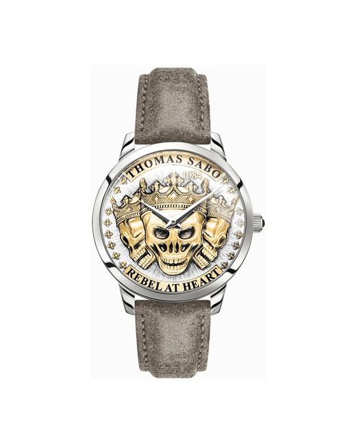 Rebel spirit 3d teschi oro orologio di Thomas Sabo in Metallic da Uomo