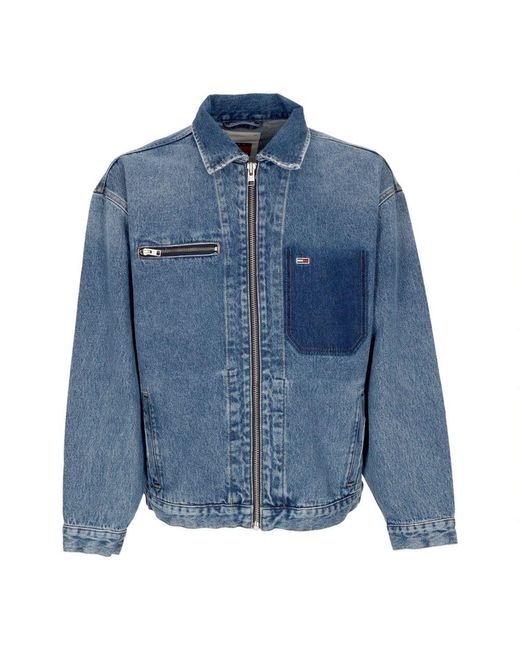 Tommy Hilfiger Blue Denim Jackets for men