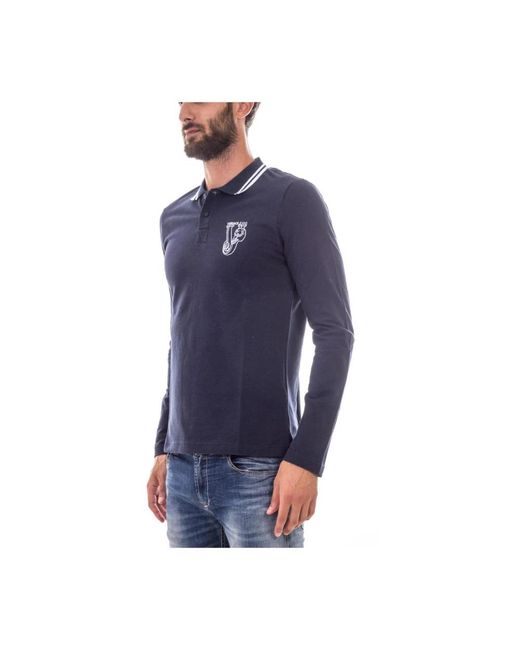 Versace Jeans Couture Blue Polo Shirts for men