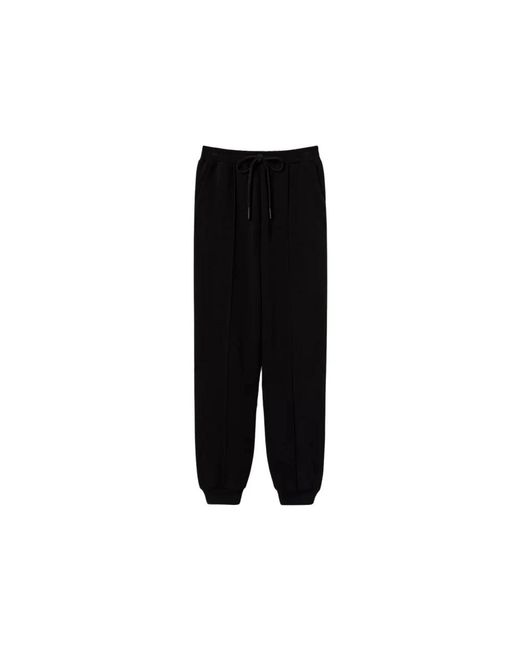 Twinset Black Joggers im felpa-stil