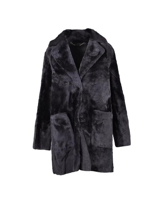 Kiton Faux Fur & Shearling Jackets in het Black