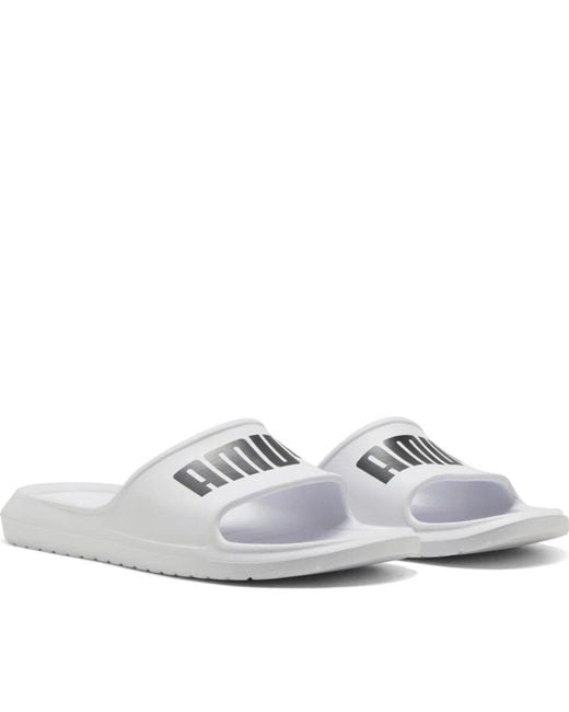 PUMA White Sliders for men