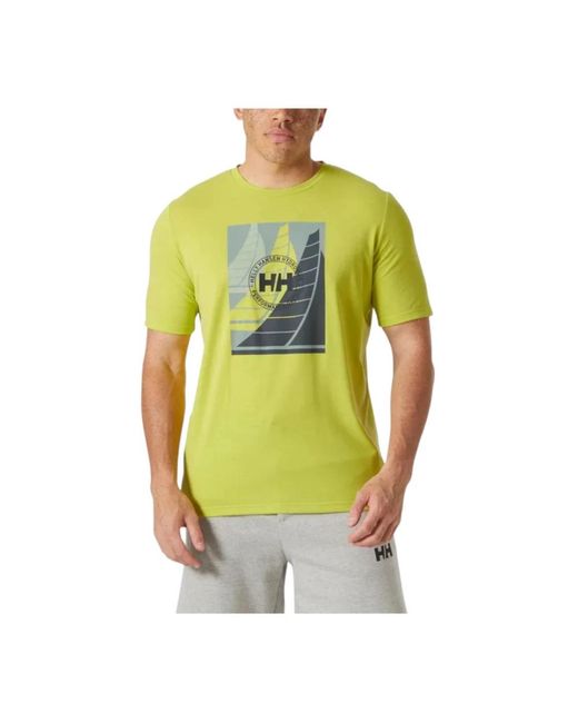 Helly Hansen T-Shirts in het Yellow voor heren
