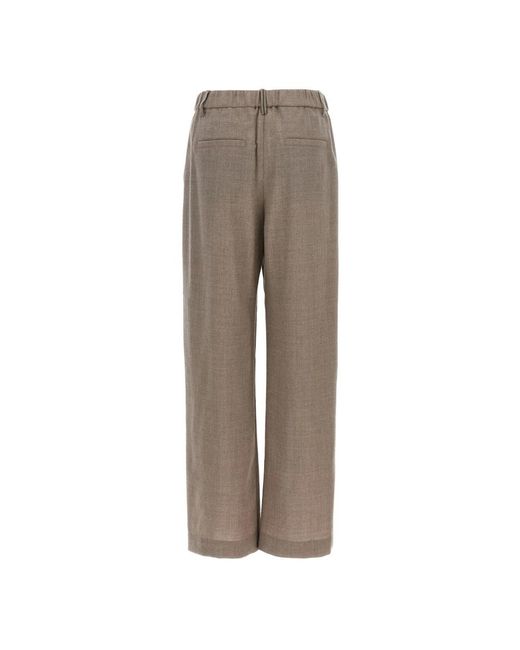 Brunello Cucinelli Brown Wide Trousers