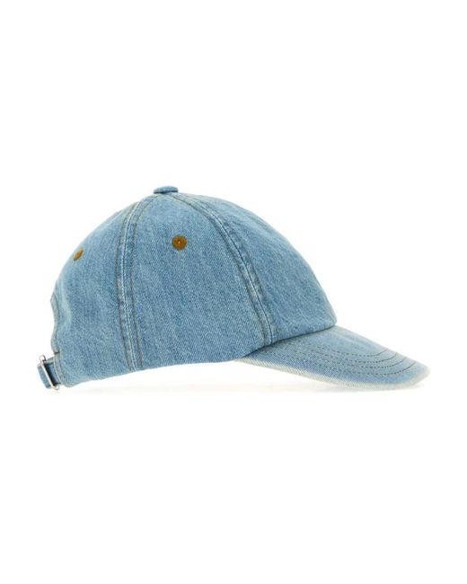AMI Denim Baseball Cap in het Blue