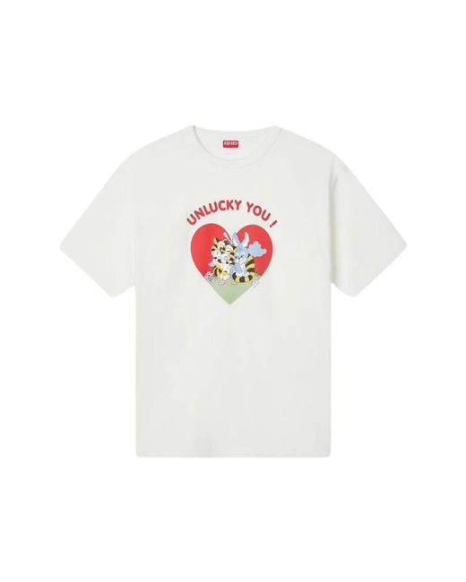 KENZO White T-Shirts for men