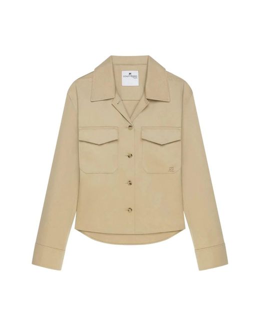 Courreges Overshirt Stijlvol Modieus Trendy in het Natural
