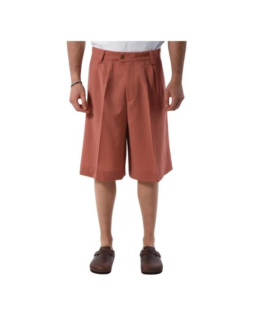Costumein Red Casual Shorts for men