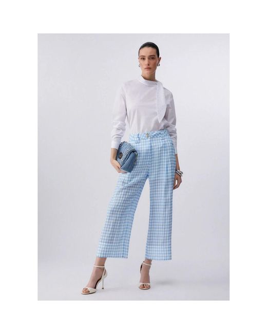 Liu Jo Blue Cropped Trousers