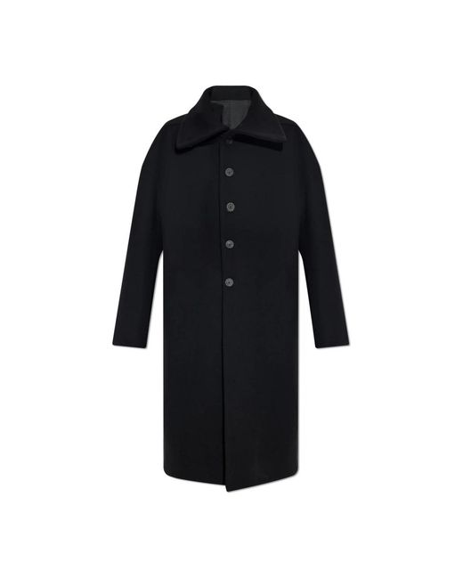 Rick Owens Black Single-Breasted Coats for men