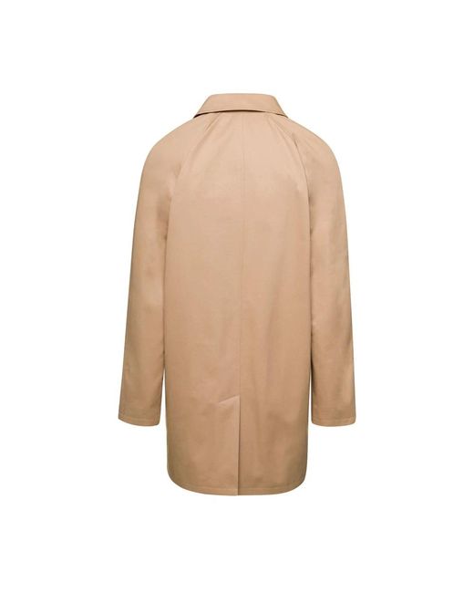 A.P.C. Natural Single-Breasted Coats for men