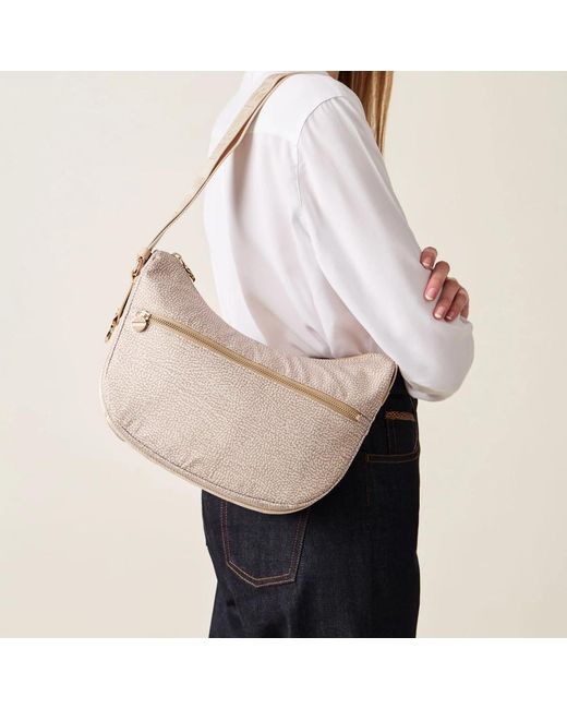 Borbonese Gray Shoulder Bags