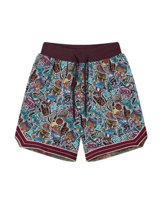 Casual Shorts Acupuncture de hombre de color Blue