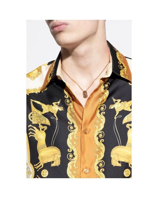 Necklaces Versace de hombre de color Metallic