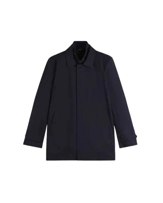 Fay Blue Single-Breasted Coats for men