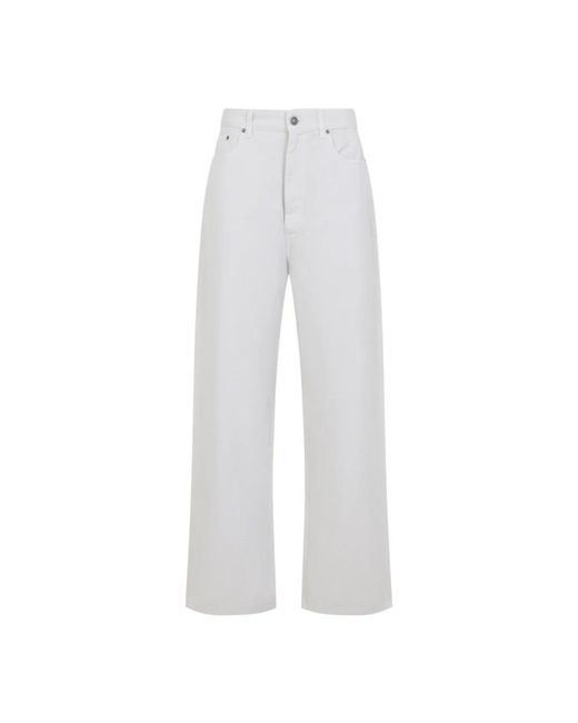 Phoebe Philo Drop Jeans in het White