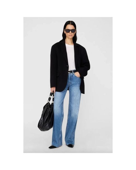 Anine Bing Black Wool Blazer
