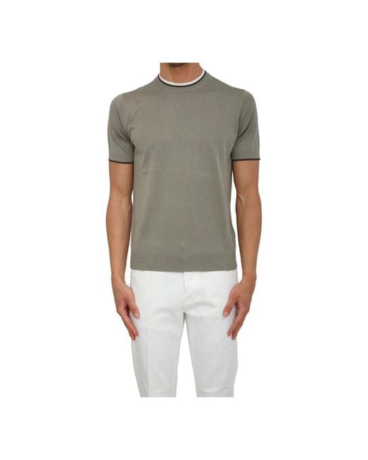 Paolo Pecora Gray Round-Neck Knitwear for men