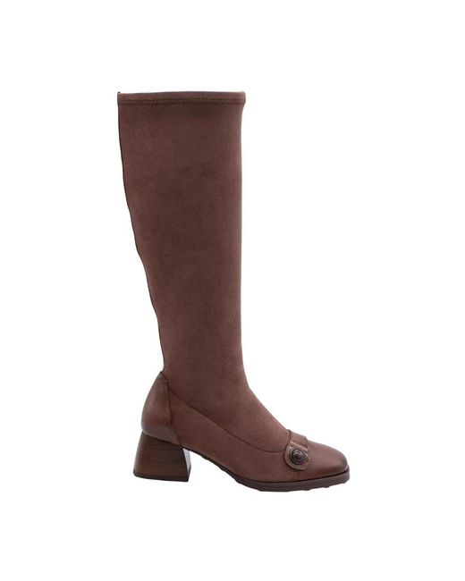 Hispanitas Brown Heeled Boots