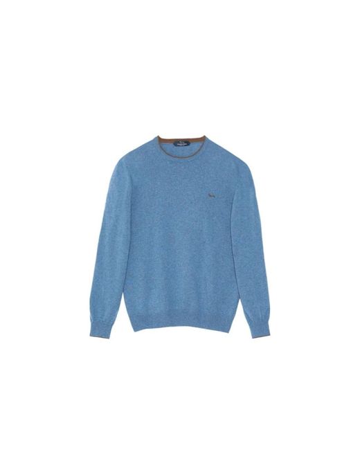Harmont & Blaine Blue Round-Neck Knitwear for men