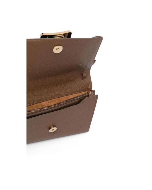 Boyy Brown Buckle Travel Case Epsom Lederhandtasche