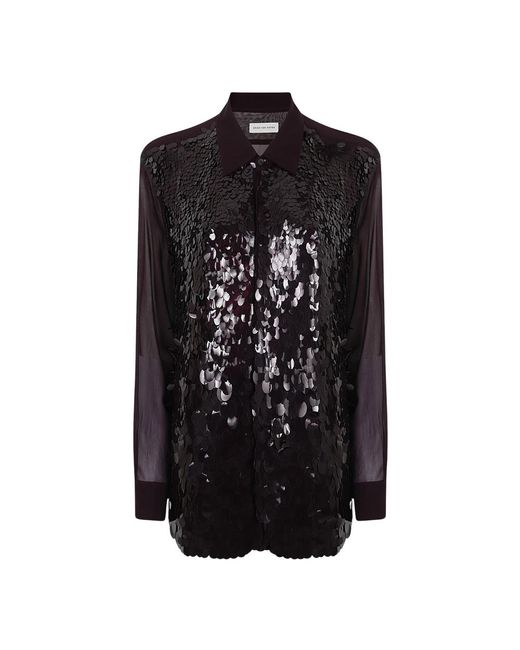 Dries Van Noten Black Casual Shirts for men