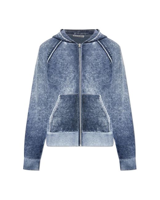Acne Hoodies & Sweatvesten ,Blauw ,Katoen The Hoodie in het Blue voor heren