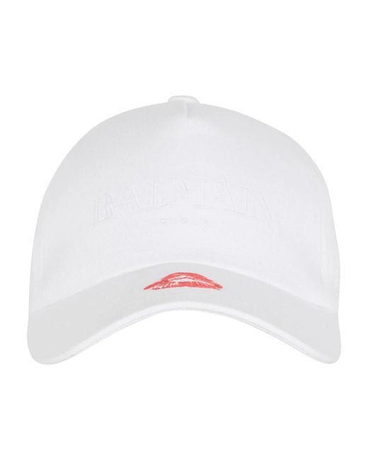 Caps Balmain de hombre de color White
