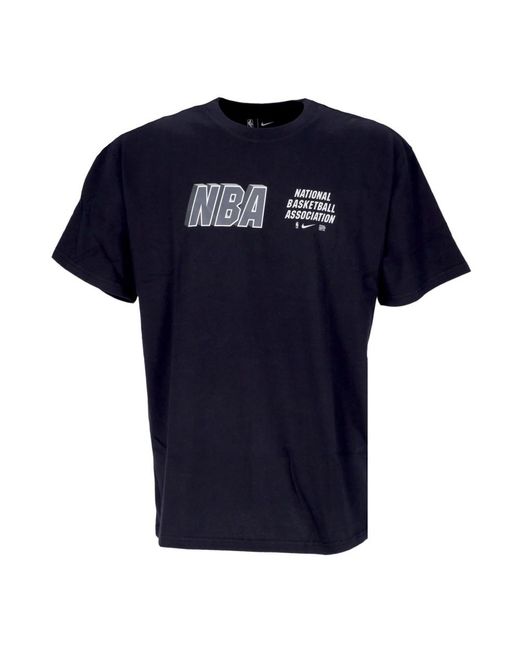 Nike Fitness ,Zwart ,Team 31 Courtside Tee Zwart in het Blue voor heren