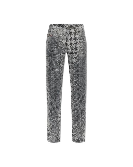 DIESEL Gray Slim-Fit Jeans