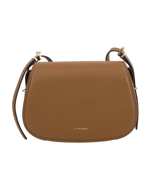 Michael Kors Brown Leder Messenger Tasche