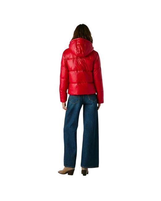 Pepe Jeans Red Winter Jackets