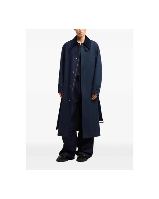 AMI Blue Belted Coats