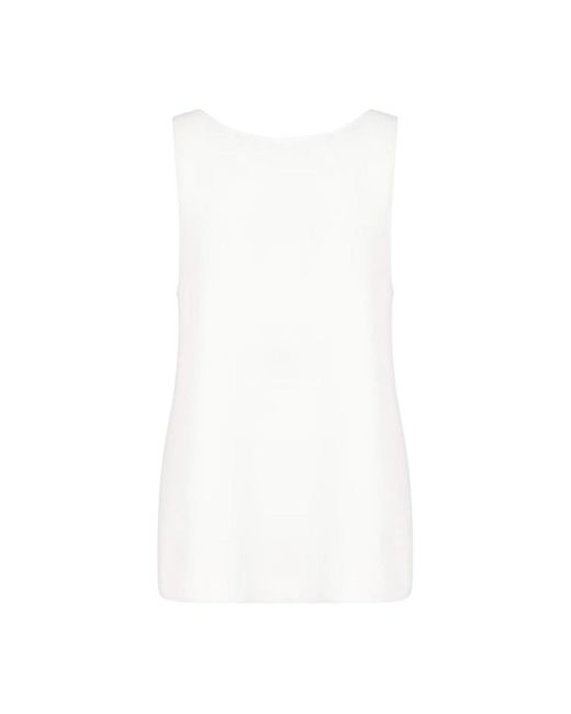 Emporio Armani White Sleeveless Tops