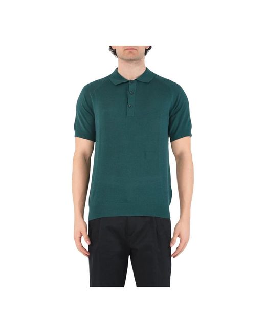Paolo Pecora Green Polo Shirts for men