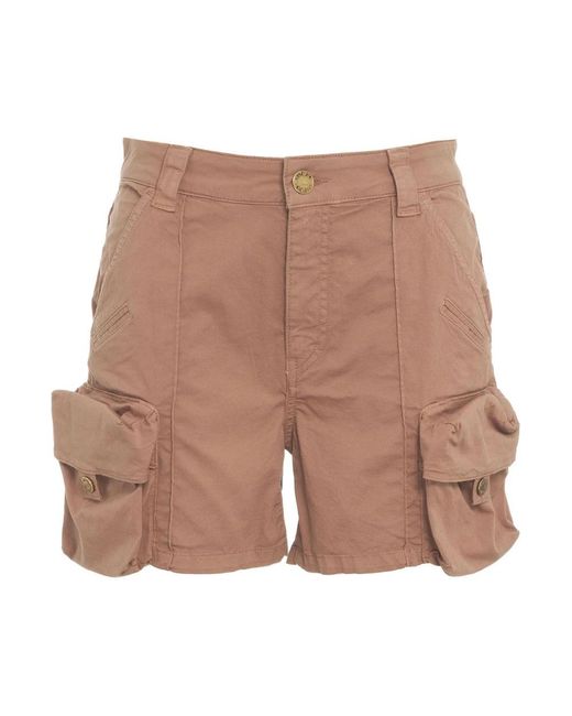 Pinko Brown Casual Shorts