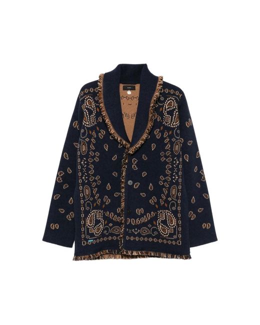 Alanui Blue Cardigans for men