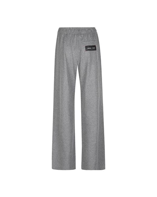 Pinko Gray Wide Trousers