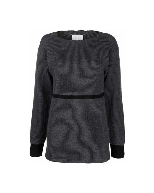 Maison Margiela Black Round-Neck Knitwear