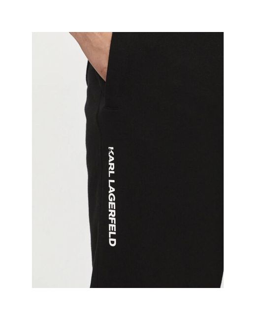 Karl Lagerfeld Schwarze jogginghose regular fit in Black für Herren