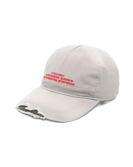 A_COLD_WALL* Distressed Cap in Gray für Herren
