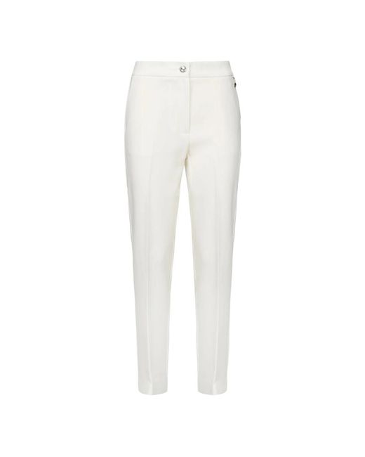 Slim-Fit Trousers Guess de color White