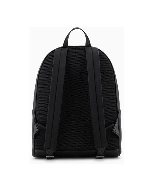 ARMANI EXCHANGE Black Backpacks for men