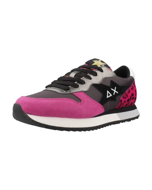 Sun 68 Purple Sneakers
