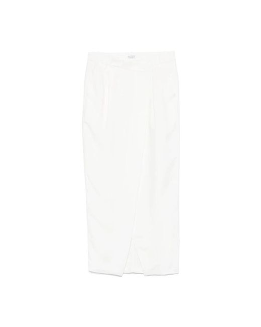 Brunello Cucinelli Maxi Skirts in het White