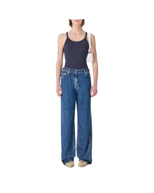 IRO Jeans ,Blauw ,Joris Fluid Jeans in het Blue