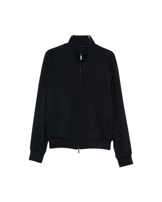 Emporio Armani Black Bomber Jackets for men