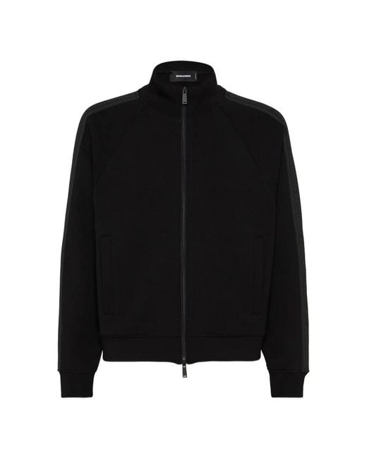 DSquared² Hoodies & Sweatvesten ,Zwart ,Stijlvolle Sweatshirt 900C in het Black voor heren