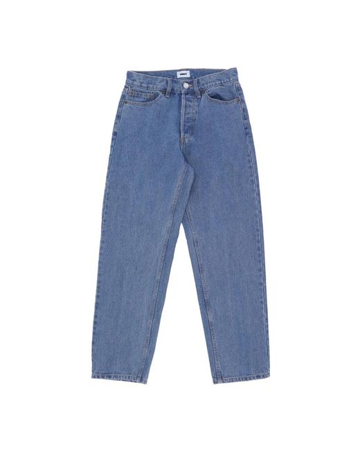 Obey Blue Straight Fit Jeans for men