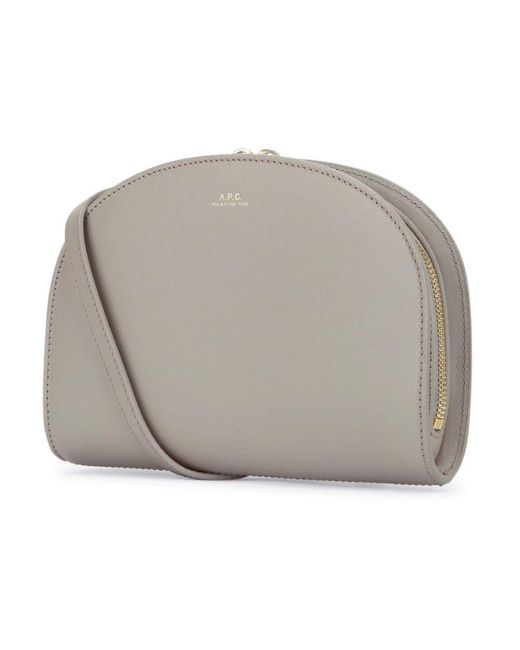 A.P.C. Gray Stilvolle ledertasche für den täglichen gebrauch